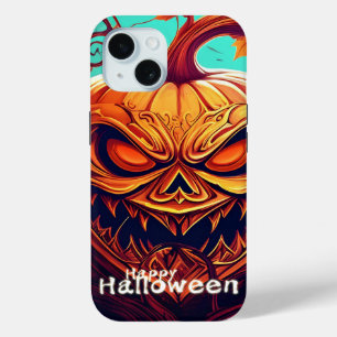 Beängstigender Blick Orange Pumpkin mit Gesichtsau Case-Mate iPhone Hülle