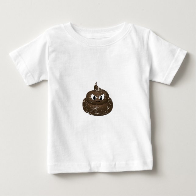 Beängstigender Cartoon Gekackt Baby T-shirt (Vorderseite)