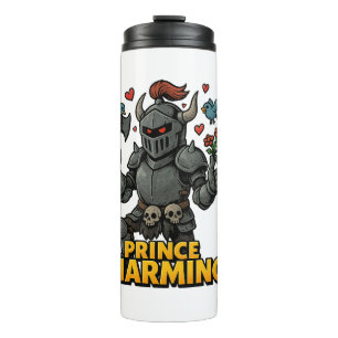 Beängstigender Cartoon Knight - "Preis charmant Thermosbecher