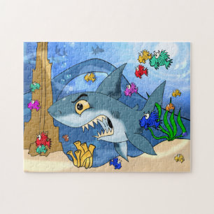 Beängstigender Cartoon Shark