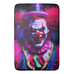 beängstigender Clown Badematte