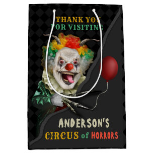 Beängstigender Clown-erwachsenes Creepy Mittlere Geschenktüte