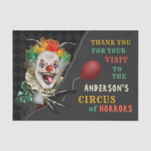Beängstigender Clown-erwachsenes Creepy Seidenpapier
