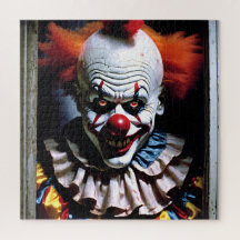 Beängstigender Clown Evil Grin Circus Auguste Horr