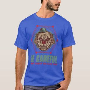 Beängstigender Clown-Gesichtsclown-Nase Halloween- T-Shirt