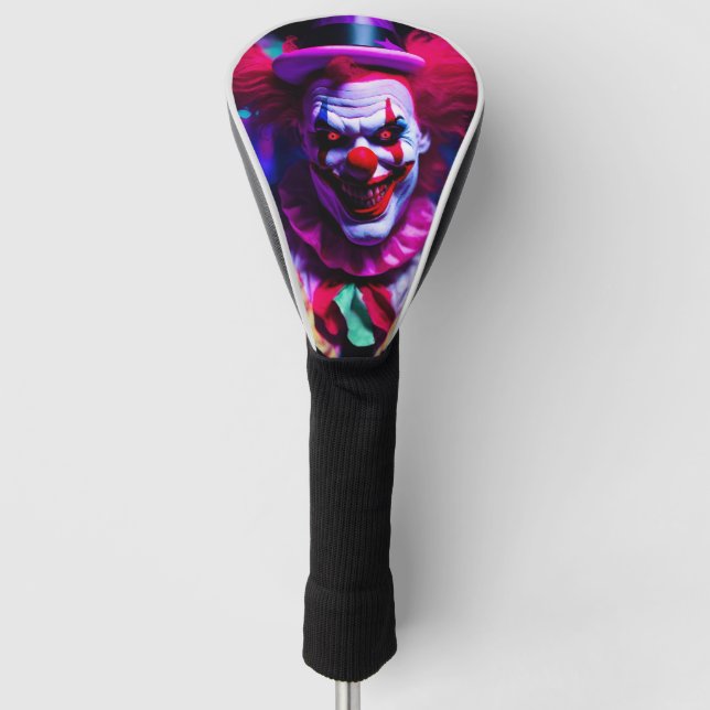 beängstigender Clown Golf Headcover (Vorderseite)