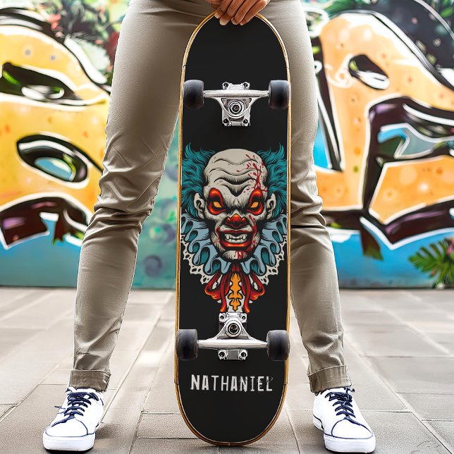 Beängstigender Clown-Individuelle Name Skateboard (Von Creator hochgeladen)