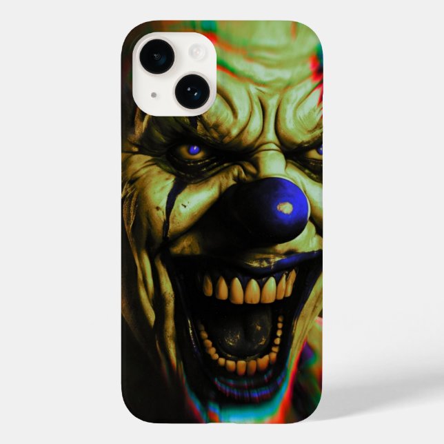 Beängstigender Clown iPhone 14 Fall Case-Mate iPhone 14 Hülle (Rückseite)