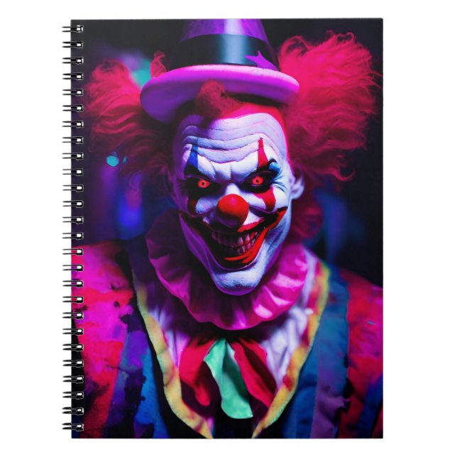 beängstigender Clown Notizblock (Vorderseite)