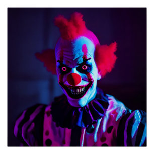 beängstigender Clown Poster