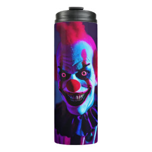 beängstigender Clown Thermosbecher
