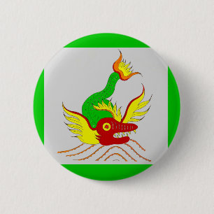 beängstigender Drache Button