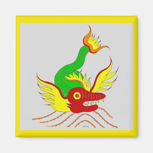 beängstigender Drache Magnet (Vorne)