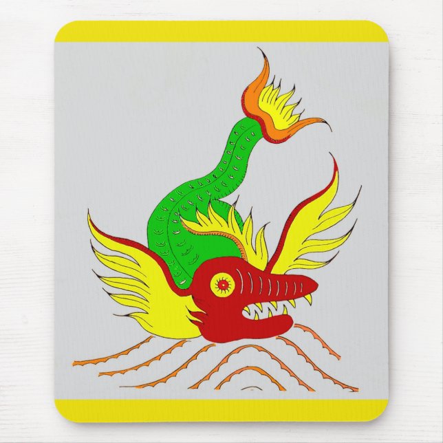 beängstigender Drache Mousepad (Vorne)