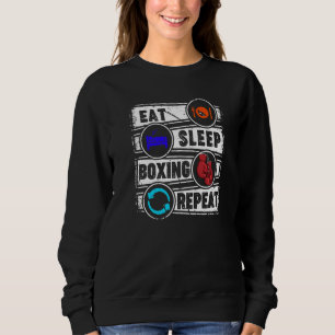 Beängstigender Funny Boxing Sportspieler Boxer Pug Sweatshirt