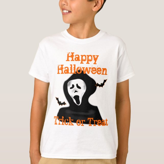 beängstigender Geistertrick oder -behandlung T-Shirt (Vorderseite)