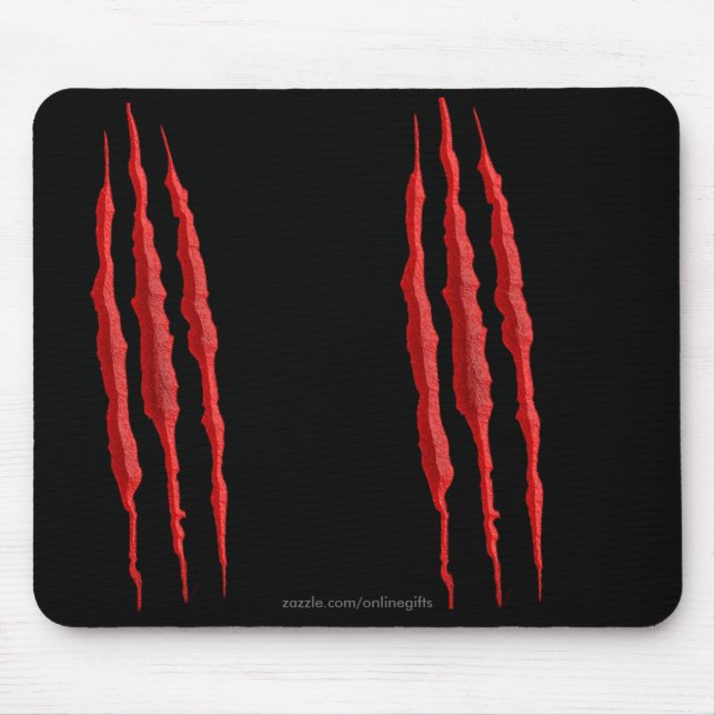 Beängstigender gewundener Torn Evil Marks Hallowee Mousepad (Vorne)
