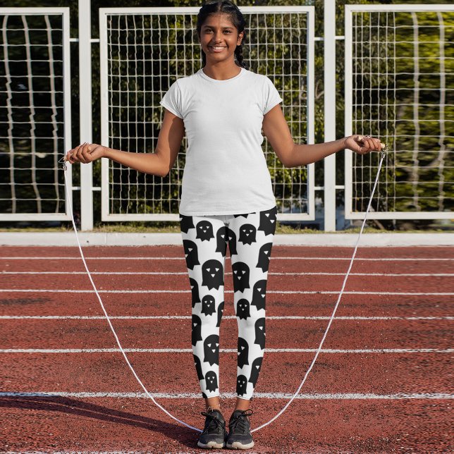 Beängstigender Ghost um Mitternacht Leggings (Von Creator hochgeladen)