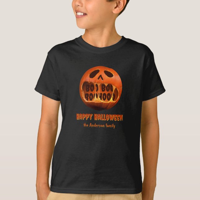 Beängstigender Halloween-Jack T - Shirt (Vorderseite)