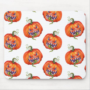Beängstigender Halloween-Kürbis Mousepad
