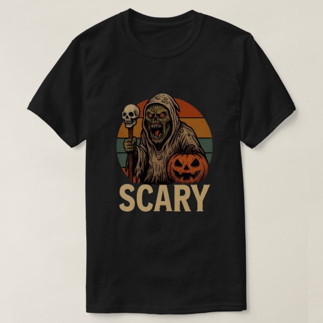 Beängstigender Halloween-T - Shirt (Design vorne)