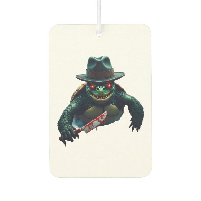 Beängstigender Halloween Turtle T - Shirt Autolufterfrischer (Vorderseite)