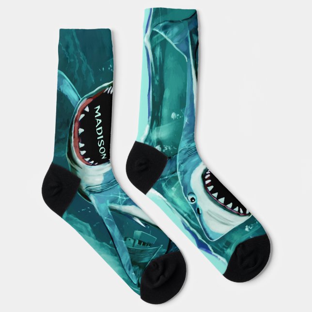 Beängstigender individuelle Name Socken (Rechts)