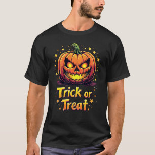 Beängstigender Jack O' Lantern Trick oder T - Shir T-Shirt