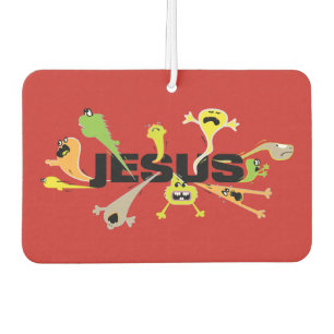 Beängstigender Jesus Autolufterfrischer
