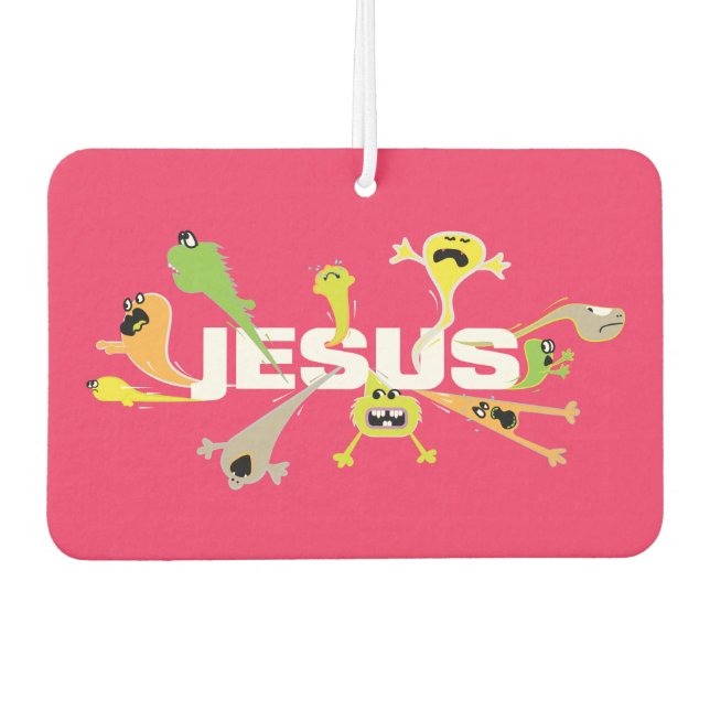 Beängstigender Jesus Autolufterfrischer (Vorderseite)