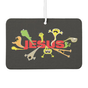 Beängstigender Jesus Autolufterfrischer