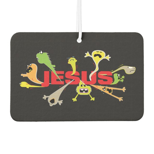 Beängstigender Jesus Autolufterfrischer (Vorderseite)