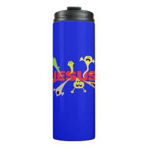 Beängstigender Jesus Thermosbecher