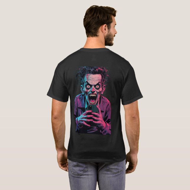 Beängstigender Joker Halloween Männer T - Shirt Sp (Schwarz voll)