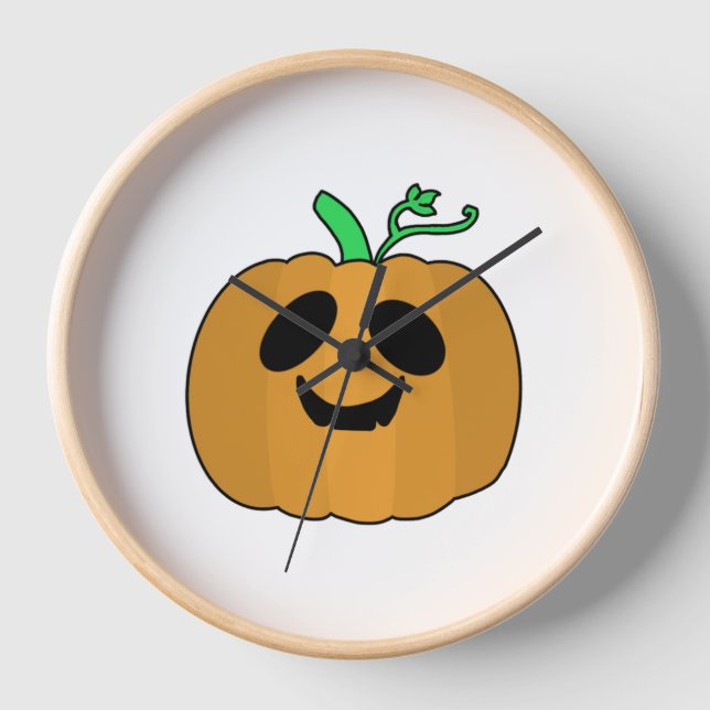 Beängstigender Kürbis Halloween V2 Uhr (Vorderseite)