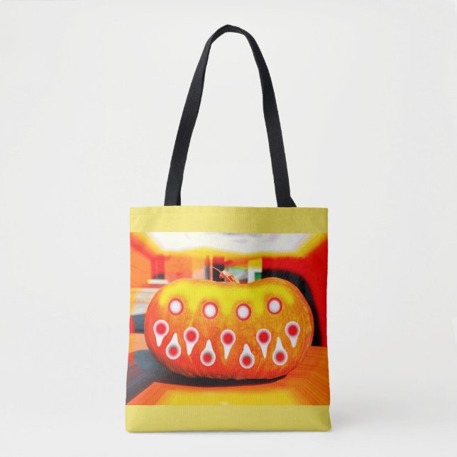 Beängstigender Kürbis Tasche (Vorderseite)