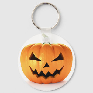 Beängstigender Kürbislaterne-Halloween-Kürbis Schlüsselanhänger