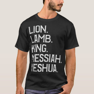 Beängstigender Lion Lamb König Messiah Yeshua Chri T-Shirt
