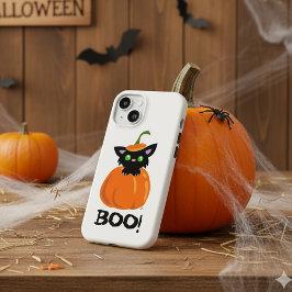Beängstigender Niedlicher Black Kitty Boo! Hallowe Case-Mate iPhone Hülle
