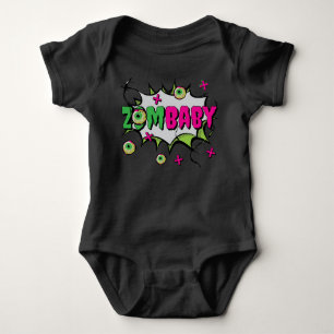 Beängstigender Niedlicher Funny Funky Pop Art ZomB Baby Strampler