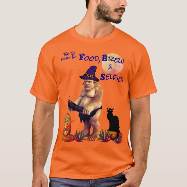 Beängstigender Orangefarbener Herbst-T - Shirt (Vorderseite)