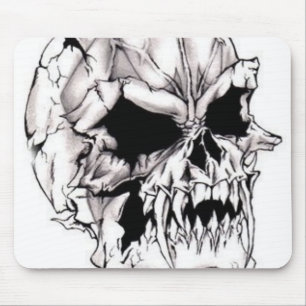 Beängstigender schlechter tödlicher Schädel Mousepad