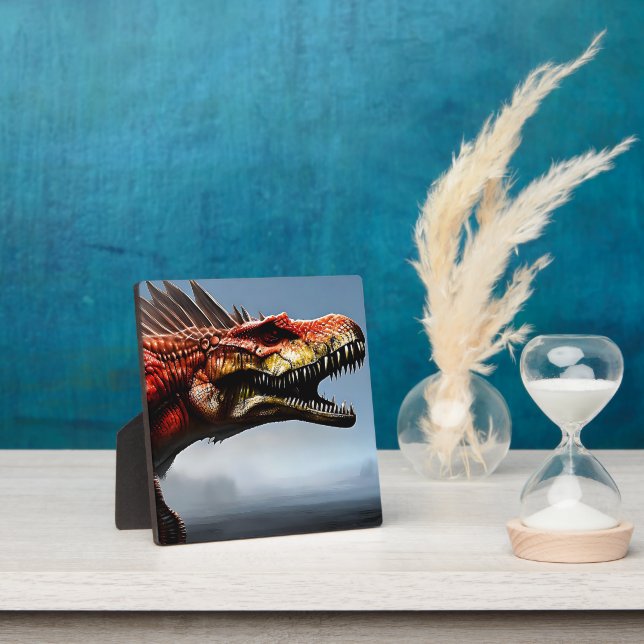 Beängstigender Spinosaurus Dinosaur, Fotoplatte (InSitu)