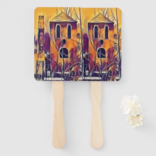 BEÄNGSTIGENDER SPOOKING FÄCHER (Vorne und Hinten)