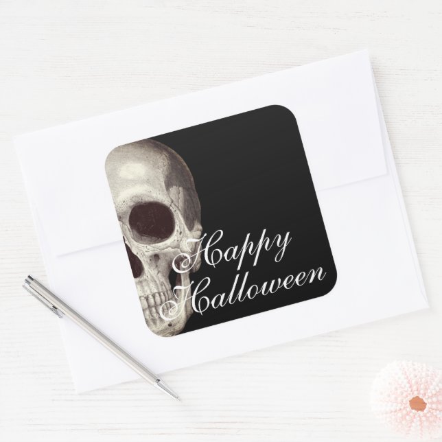 Beängstigender Sticker auf dem Halloween-Platz (Umschlag)
