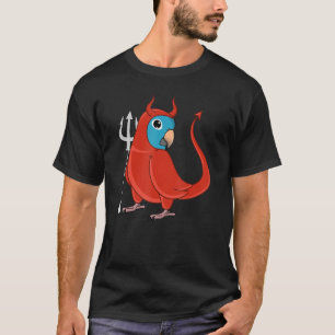 Beängstigender Teufelskostüm Parrot I Blaugekronte T-Shirt