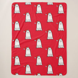 Beängstigender Weihnachtsgeister mit Weihnachtsman Sherpadecke