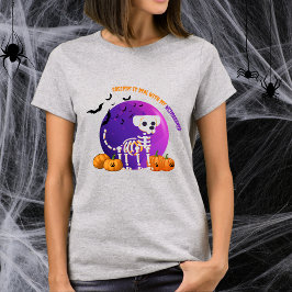 Beängstigender Weimaraner Halloween Vollmond T - S T-Shirt