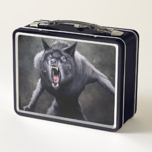 beängstigender Werwolf Metall Brotdose