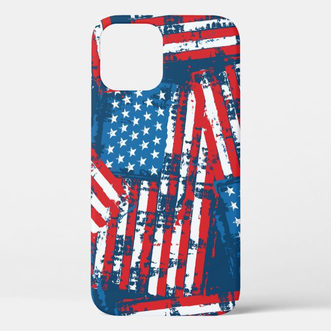 Beängstigendes amerikanisches Muster Case-Mate iPhone Hülle (Rückseite)